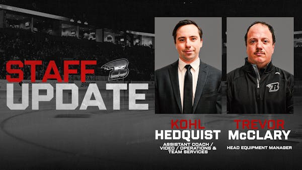 RUSH ANNOUNCE ADDITIONS TO HOCKEY OPERATIONS STAFF