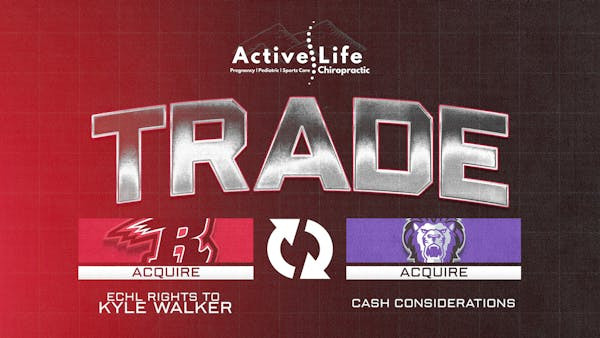 RUSH ACQUIRE ECHL RIGHTS TO KYLE WALKER