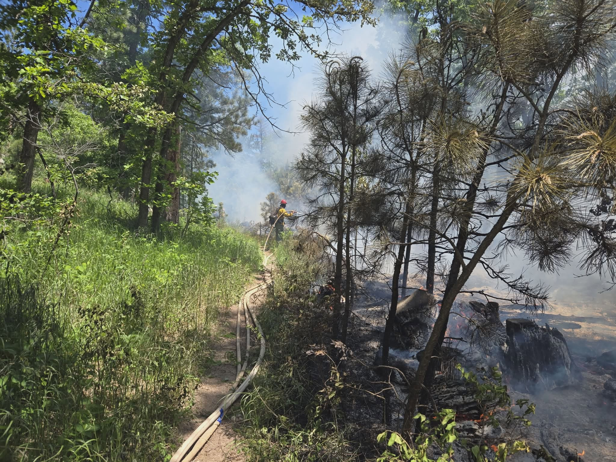 Rockerville Volunteer Fire Dept. Knocks Out Fire With Creek Water