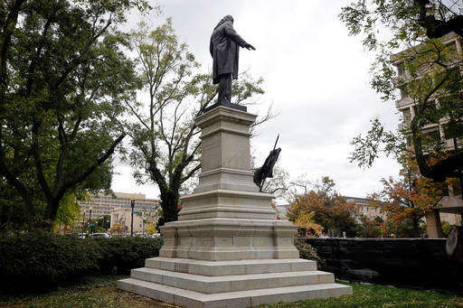 A Confederate statue is restored as part of Trump’s efforts to reshape how history is told