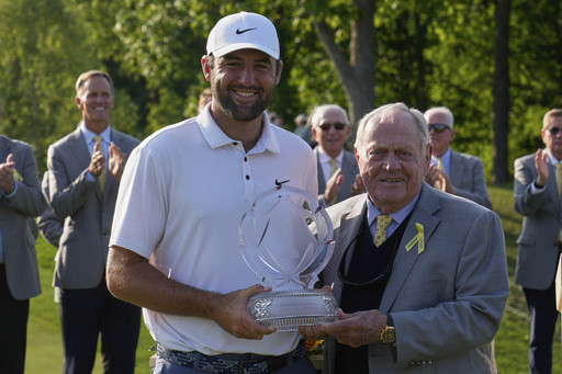 Scottie Scheffler joins Tiger Woods as only repeat winners at Memorial