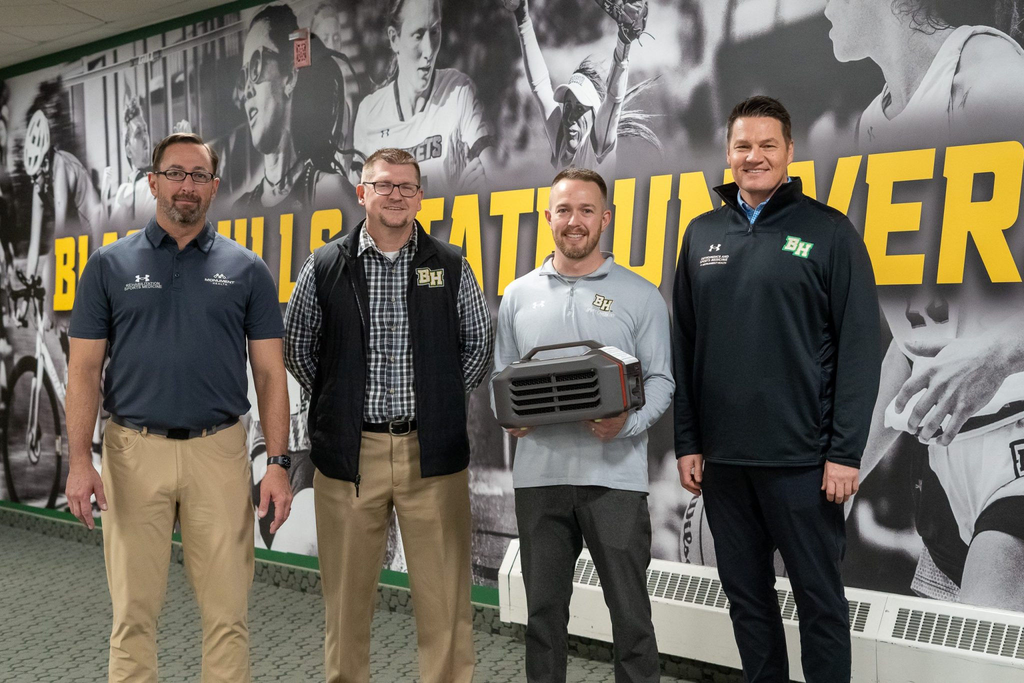 Monument Health donates advanced athletic training equipment to Black Hills State University