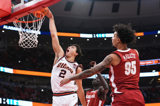 Philon scores 24 as No. 11 Alabama beats No. 8 Illinois 90-86