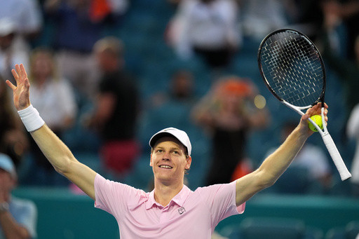 Sinner follows Sabalenka’s lead with a ‘Sunshine Double,’ beating Lehecka in Miami Open final