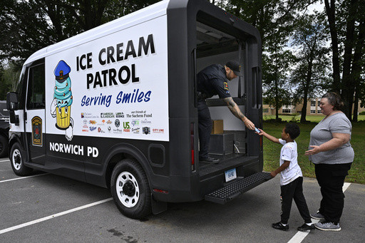 Freeze! Police ice cream trucks seek to portray officers in a positive light