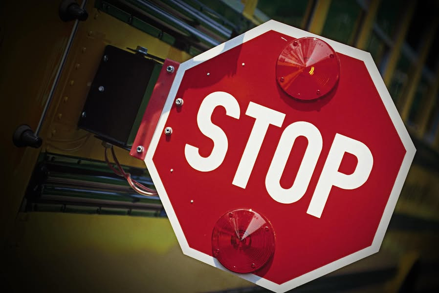 Individual who did not stop for school bus arrested