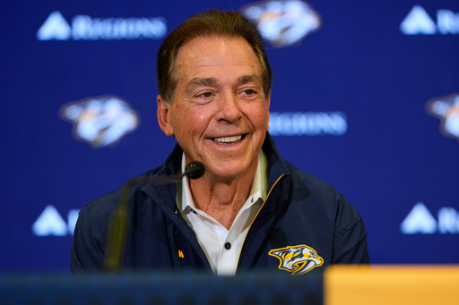 From football to hockey: Nick Saban’s new role with the Nashville Predators