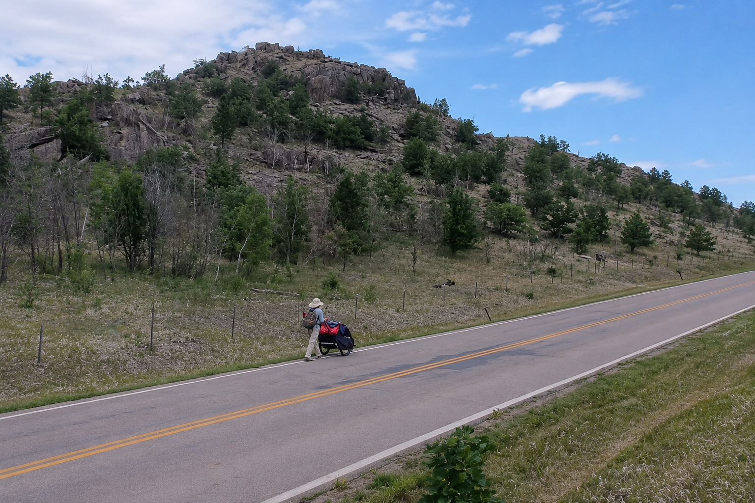 Man Walking Across America Stops in Rapid City, Raising Money for Families Battling Cancer