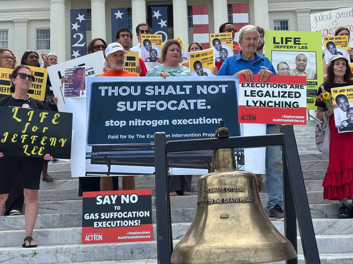 US appeals court raises concerns about Alabama’s use of nitrogen gas for executions