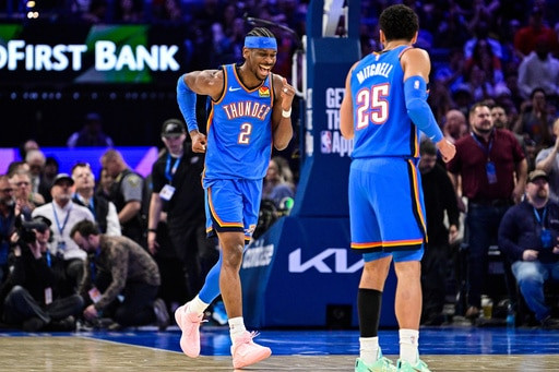 Shai Gilgeous-Alexander ties Wilt Chamberlain’s record of 126 straight games with at least 20 points