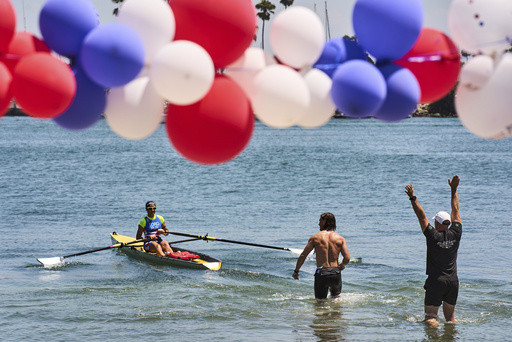 Rowers revel in beach sprints in the run-up to LA’s 2028 Olympics