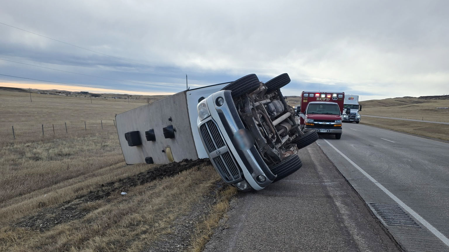 High Winds Cause Rollover on Highway 79