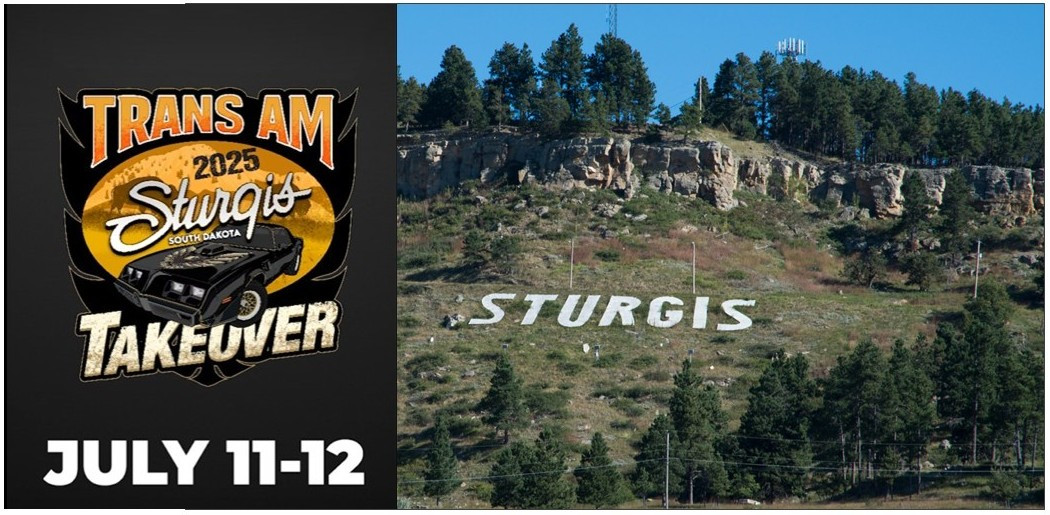 Power house of muscle cars line historic main street Sturgis