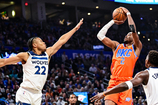 Shai Gilgeous-Alexander scores 40 points while ill, leads Thunder to 10th straight win