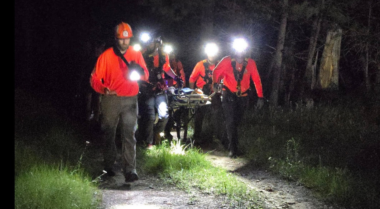 Injured hiker rescued at Hippie Hole Monday night