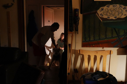 Photos show Mary E. Brunkow waking up to the news she is a Nobel winner in medicine