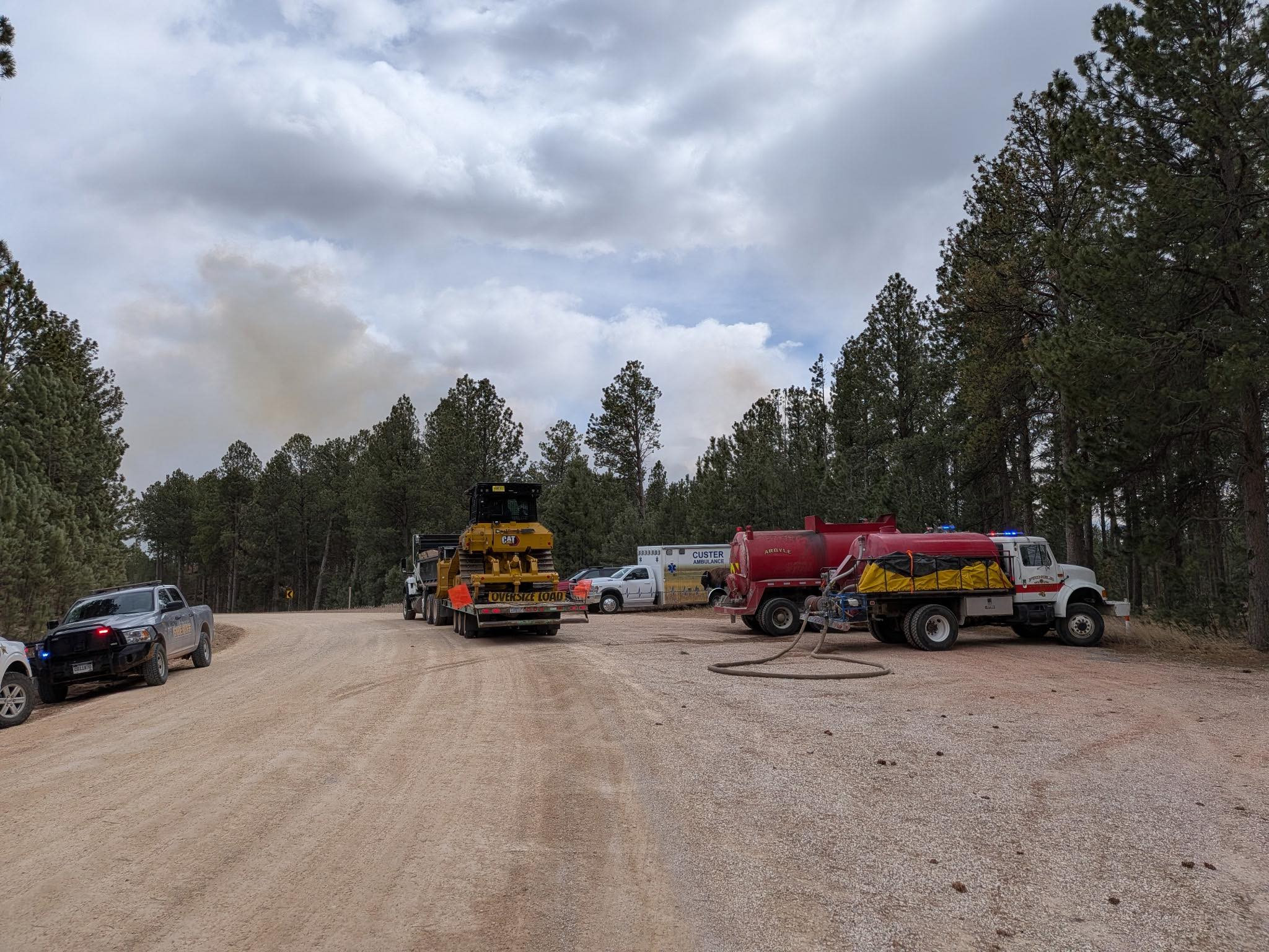 Several wildfires break out in Custer area