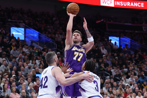 LeBron James cites ‘Luka magic’ as Doncic has 45-point triple-double
