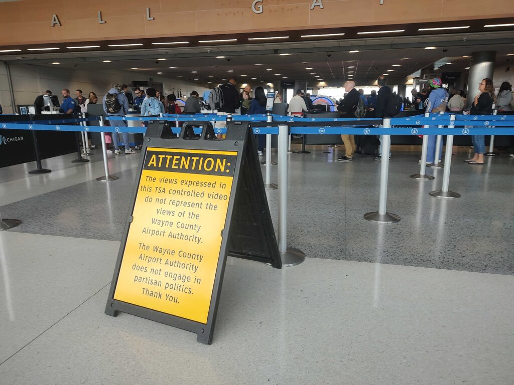 Detroit Airport asks TSA to stop playing Noem video faulting Democrats for government shutdown