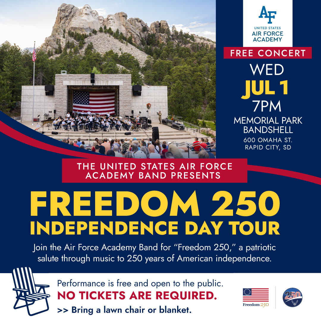Air Force Academy Band To Kick Off Rapid City’s America 250 Celebration