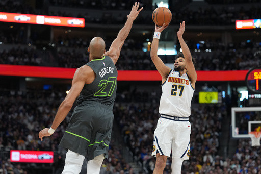 Murray, Jokic lead Nuggets to 116-105 win over Timberwolves in physical opener to 1st-round series