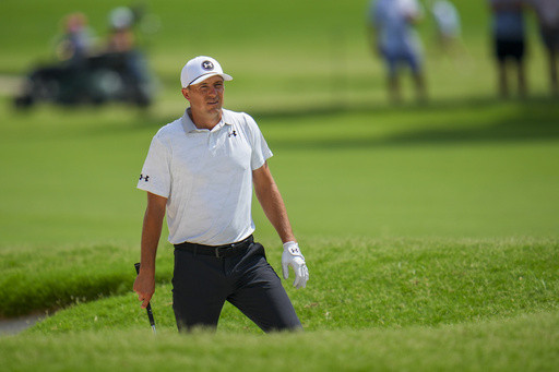 Jordan Spieth ignores caddie’s smart advice and makes birdie from rough at Memorial