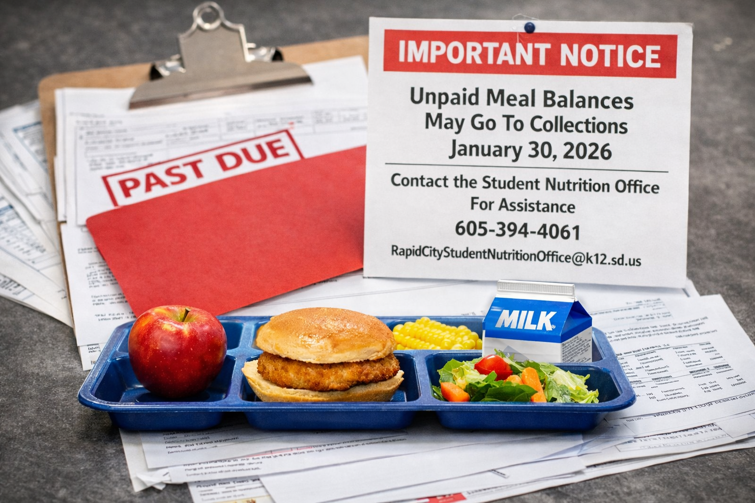 Rapid City Area Schools Warns Families of Upcoming Meal Account Collections