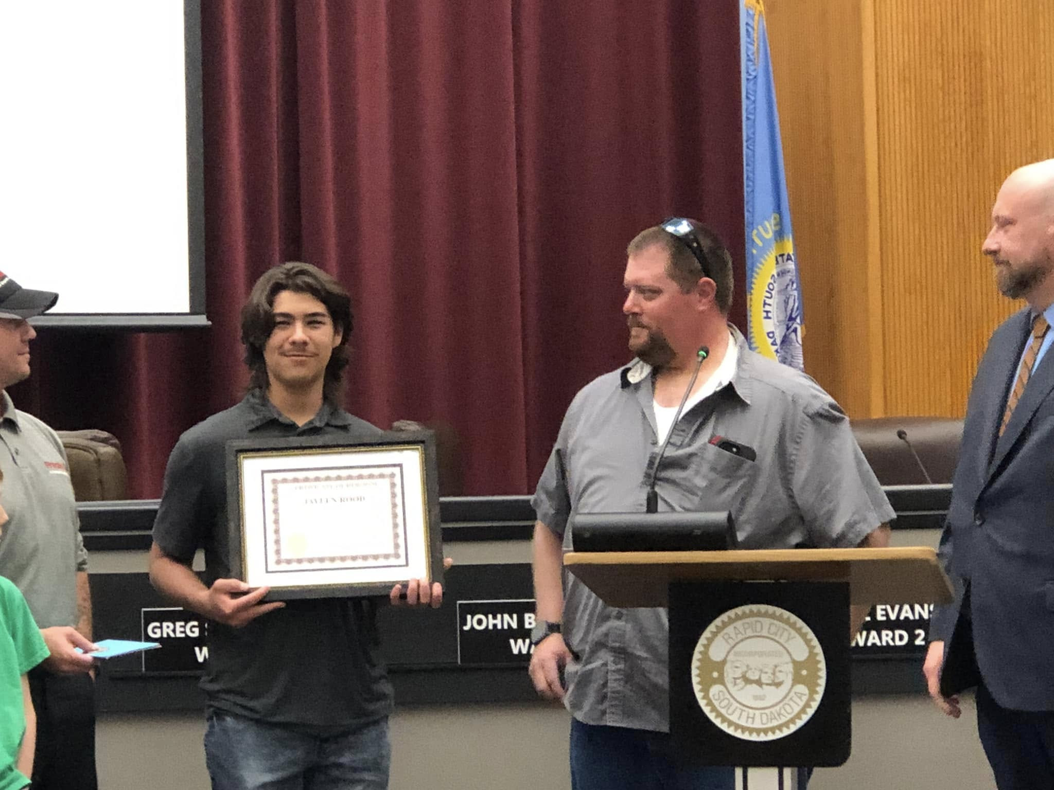 Rapid City student honored for heroic actions on city bus