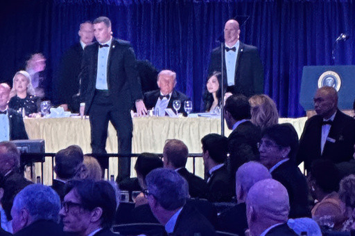 What happened inside the ballroom when a gunman tried to breach Trump’s night with the press