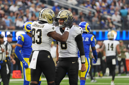 Tyler Shough’s first start as Saints quarterback has glimpses of promise in 34-10 loss to Rams