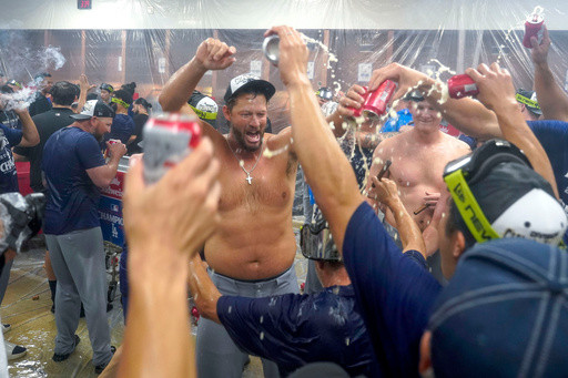 Clayton Kershaw and Dodgers celebrate 12th NL West title in last 13 seasons
