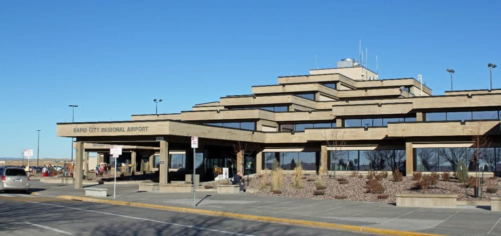 Small Aircraft Skids Off Runway at Rapid City Regional Airport