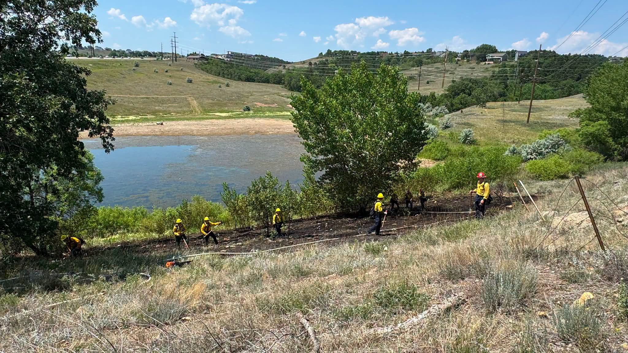 Rapid City Fire Crews Extinguish Grass Fire Started by Fireworks