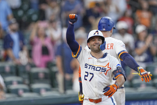 Altuve’s homer and Garcia’s strong return power the Astros past the Angels, 8-3