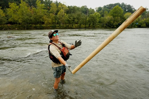 On North Carolina’s rivers and streams, the cleanup of Helene’s fury seems never-ending