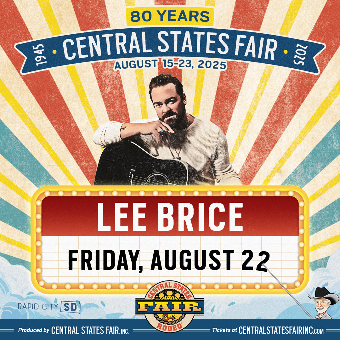 Lee Brice to Headline 2025 Central States Fair Concert Series