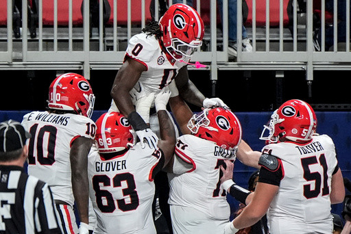 No. 3 Georgia ends No. 10 Alabama’s hold on rivalry, beats Crimson Tide 28-7 to win SEC championship