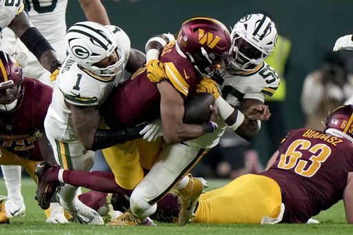Commanders’ Jayden Daniels will not play against the Raiders on Sunday because of an injured knee