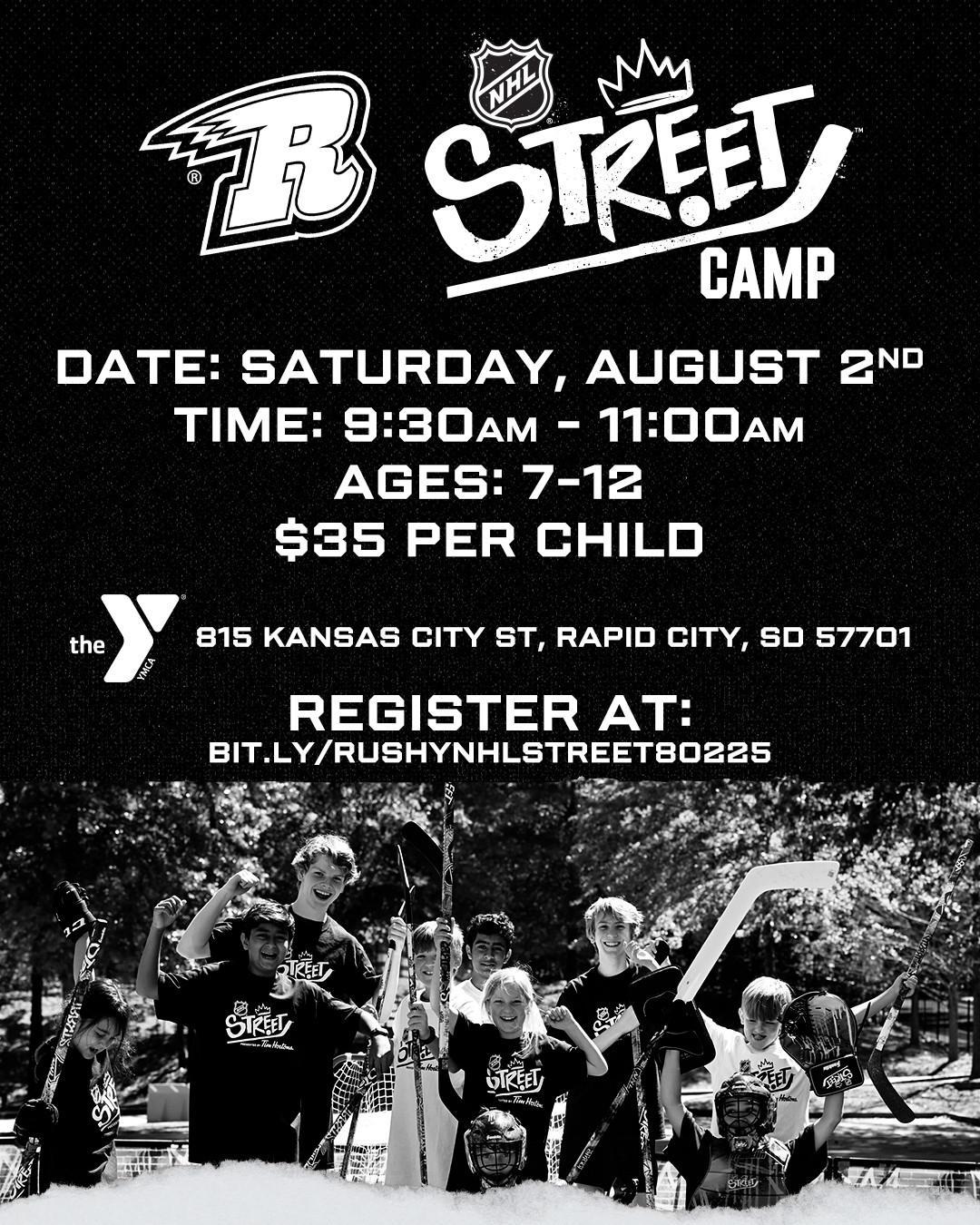 YMCA and Rapid City Rush Team Up to Launch NHL STREETTM Hockey Camp