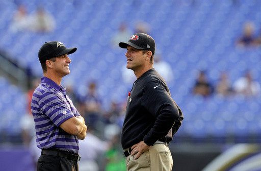 Jim Harbaugh predicts brother John will return to NFL coaching soon but he hopes it’s in the NFC