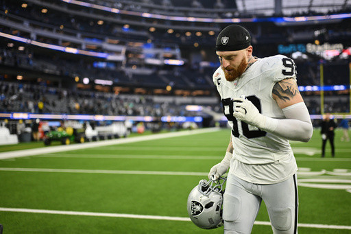 Raiders place Maxx Crosby on injured reserve, ending his season