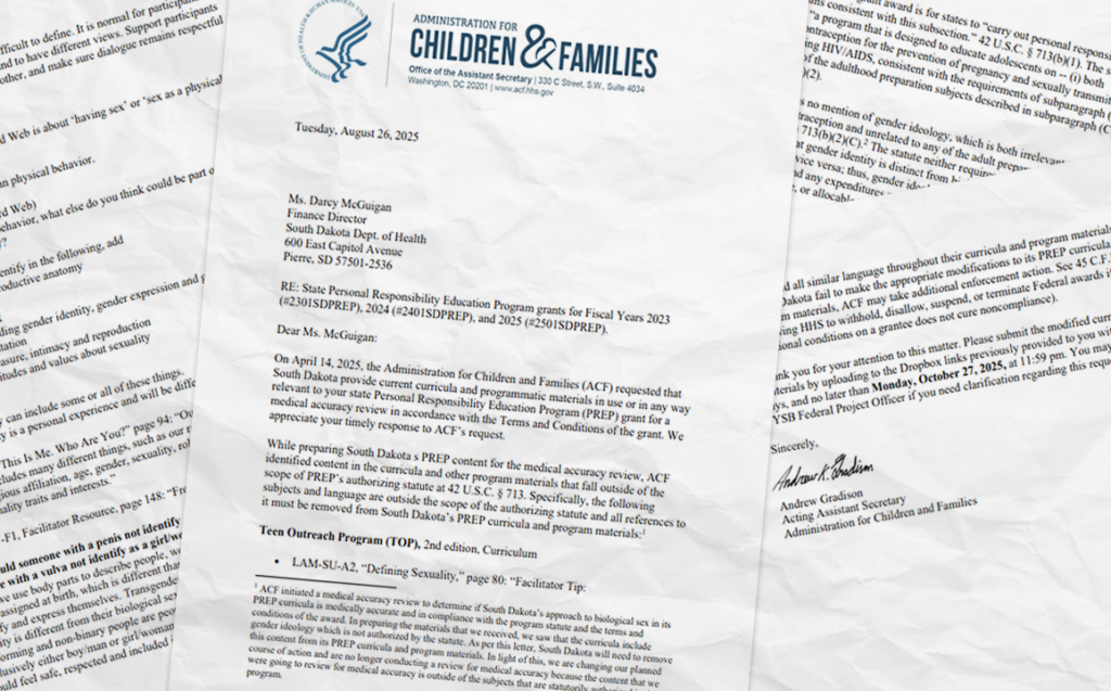 State denies federal accusation about gender language in grant-funded sex education