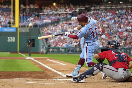 Kyle Schwarber has 21st 4-homer game in MLB, drives in Phillies-record 9 runs