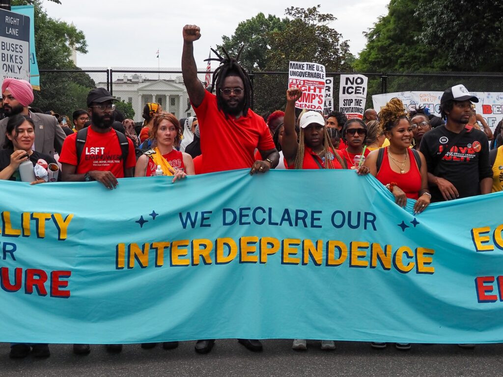 Protesters in D.C. rally for priorities to counter Trump’s 250th anniversary programming