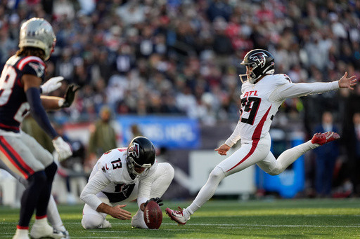 Parker Romo’s missed extra point proves to be the difference in Falcons’ 24-23 loss to Patriots