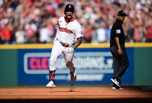 Rocchio, Naylor power 5-run eighth inning as Guardians beat Tigers 6-1 to even AL Wild Card Series