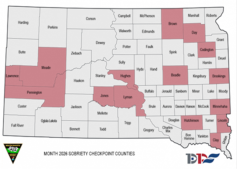 Highway Patrol Plans March Sobriety Checkpoints in Rapid City Area