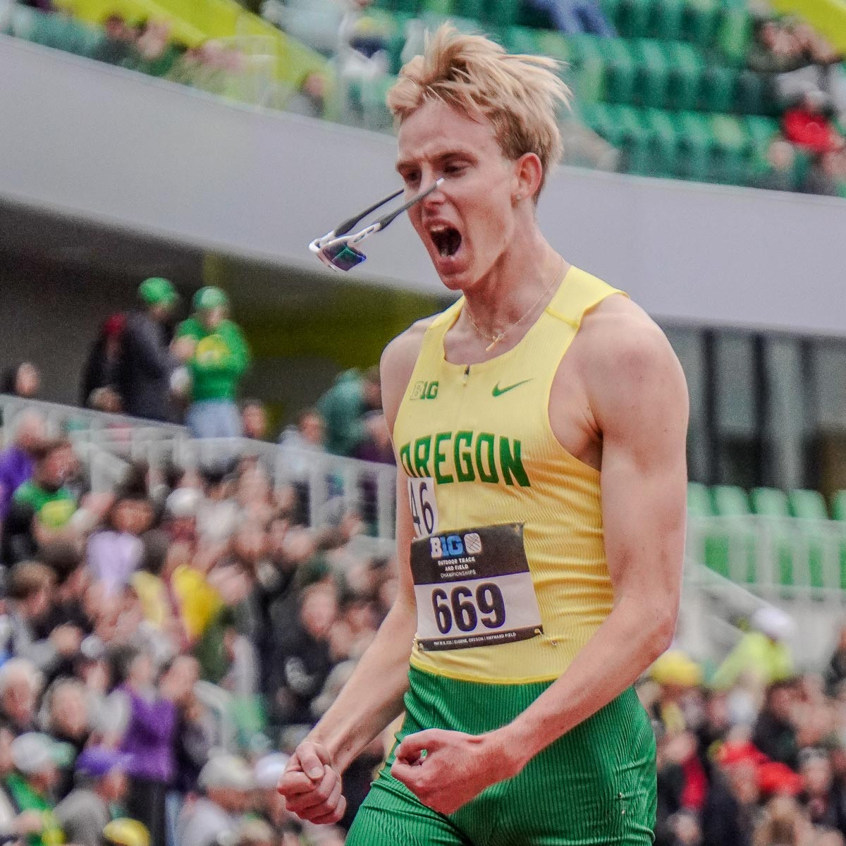 Former Rapid City Raider Sets Big Ten Meet Record