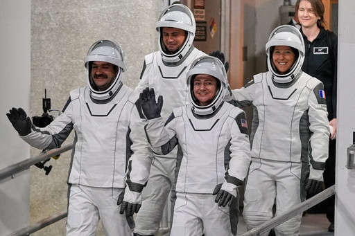 Four new astronauts arrive at the International Space Station to replace NASA’s evacuated crew