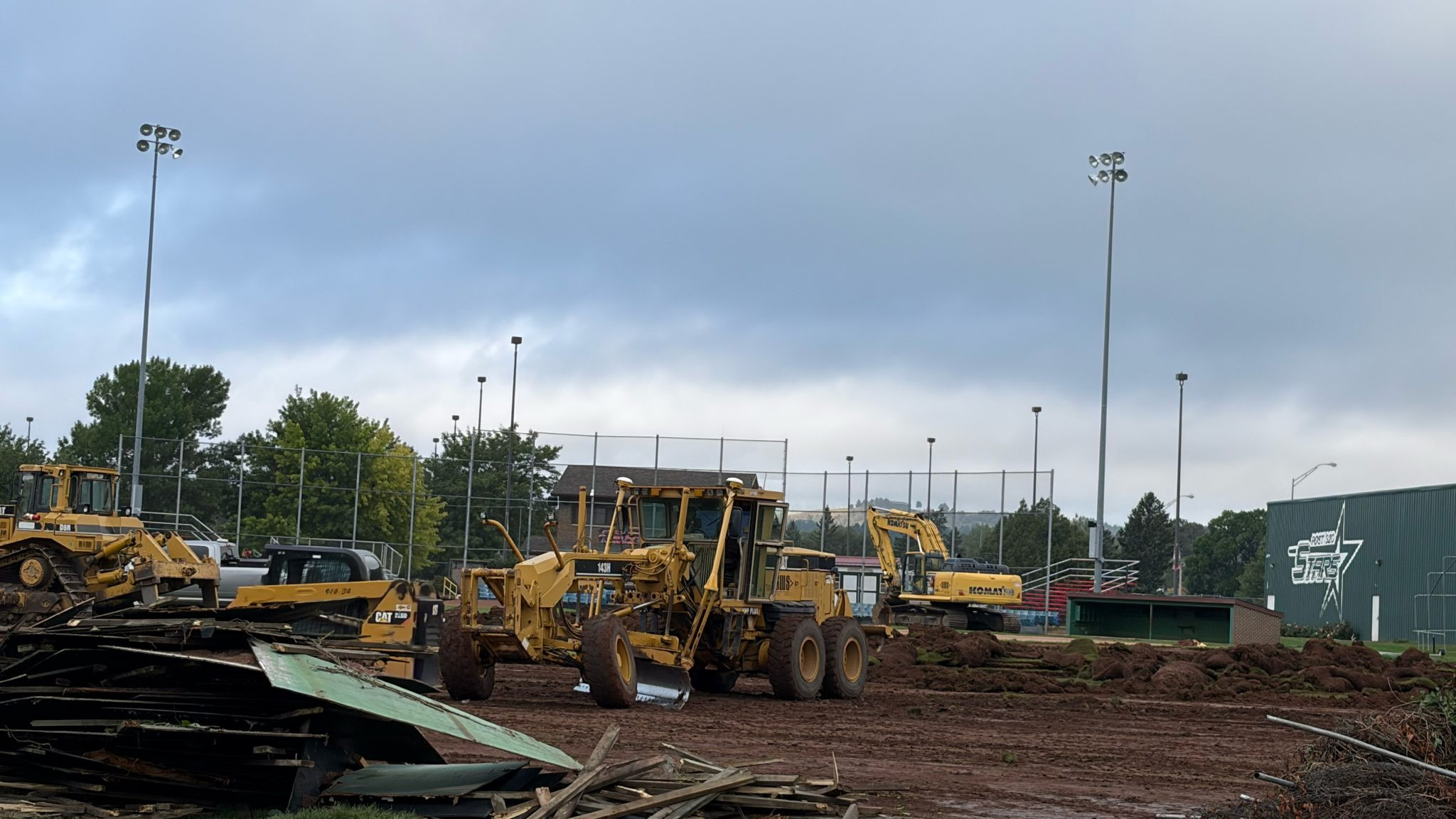 Construction Underway at Pete Lien Memorial Field in Rapid City